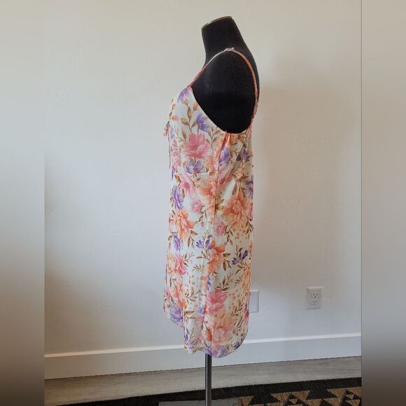 Luna Moon Floral Dress Y2K Babydoll Empire Waist Fairycore Whimsical Dainty L - Picture 4 of 11